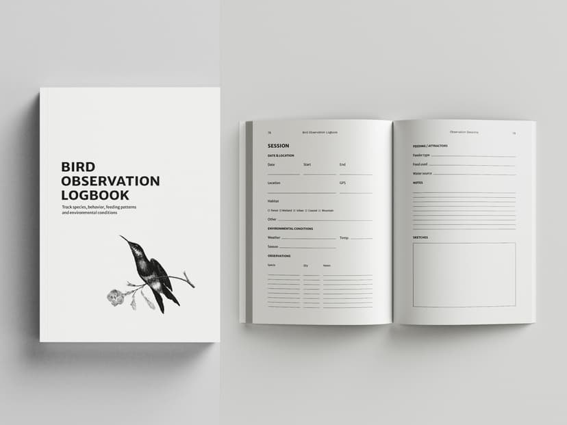 Planner and low-content book layout design