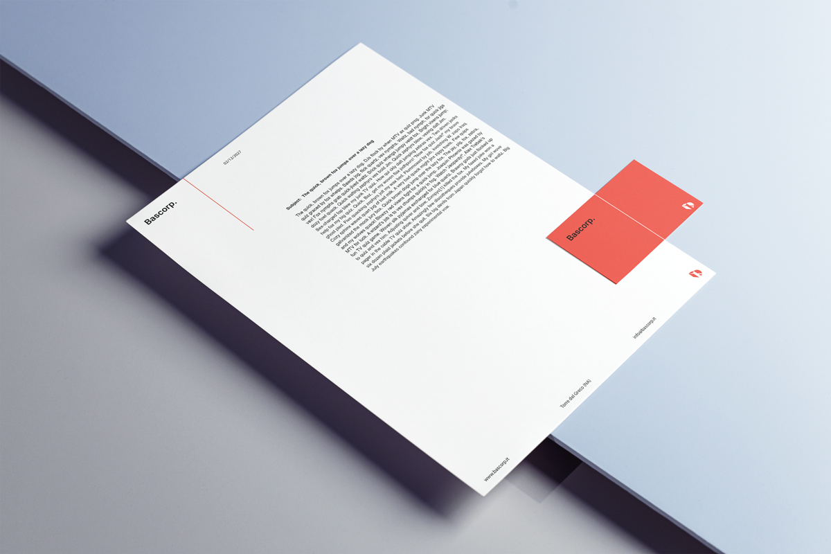 Bascorp stationery