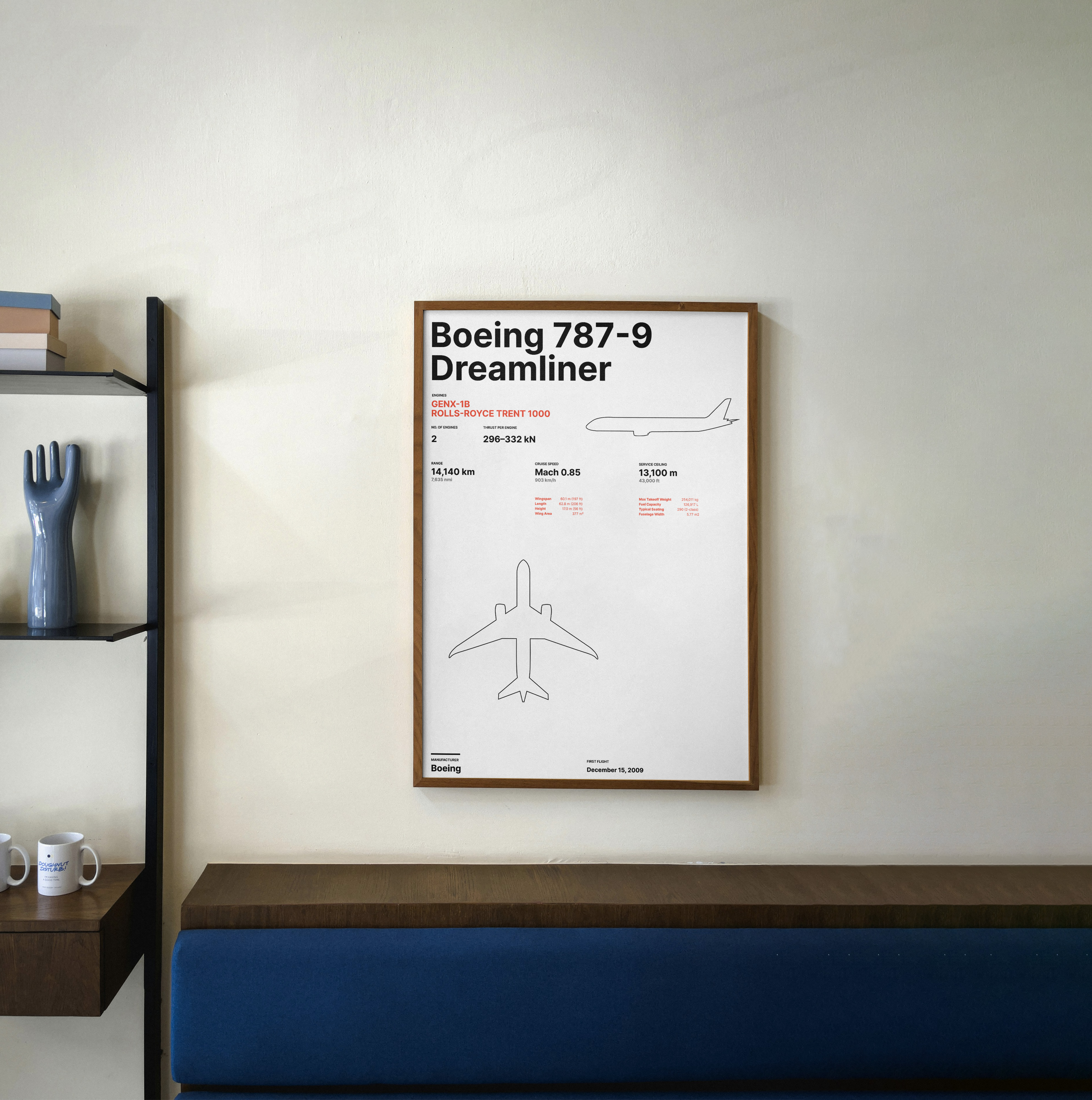 Aircraft poster template